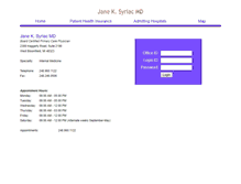Tablet Screenshot of janesyriacmd.com
